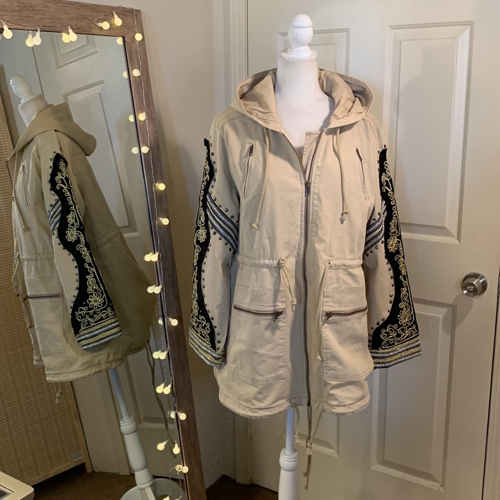 Golden Quill Military Parka Free People - Picture 5 of 13